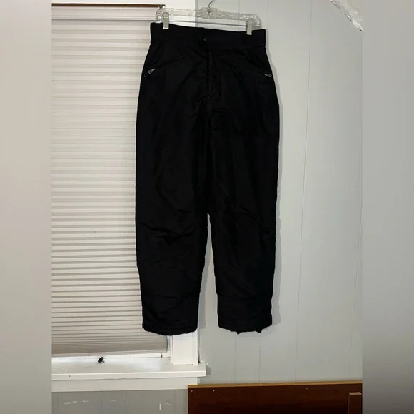 White Sierra Black Insulated Snow Pants High Rise Winter Ski Snowboard Medium - Picture 2 of 7